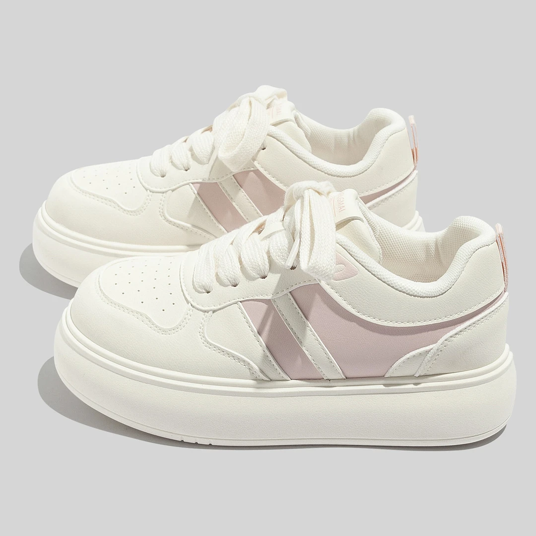 爆款厚底小白鞋女2025秋季新款时尚百搭小众设计女学生板鞋潮鞋