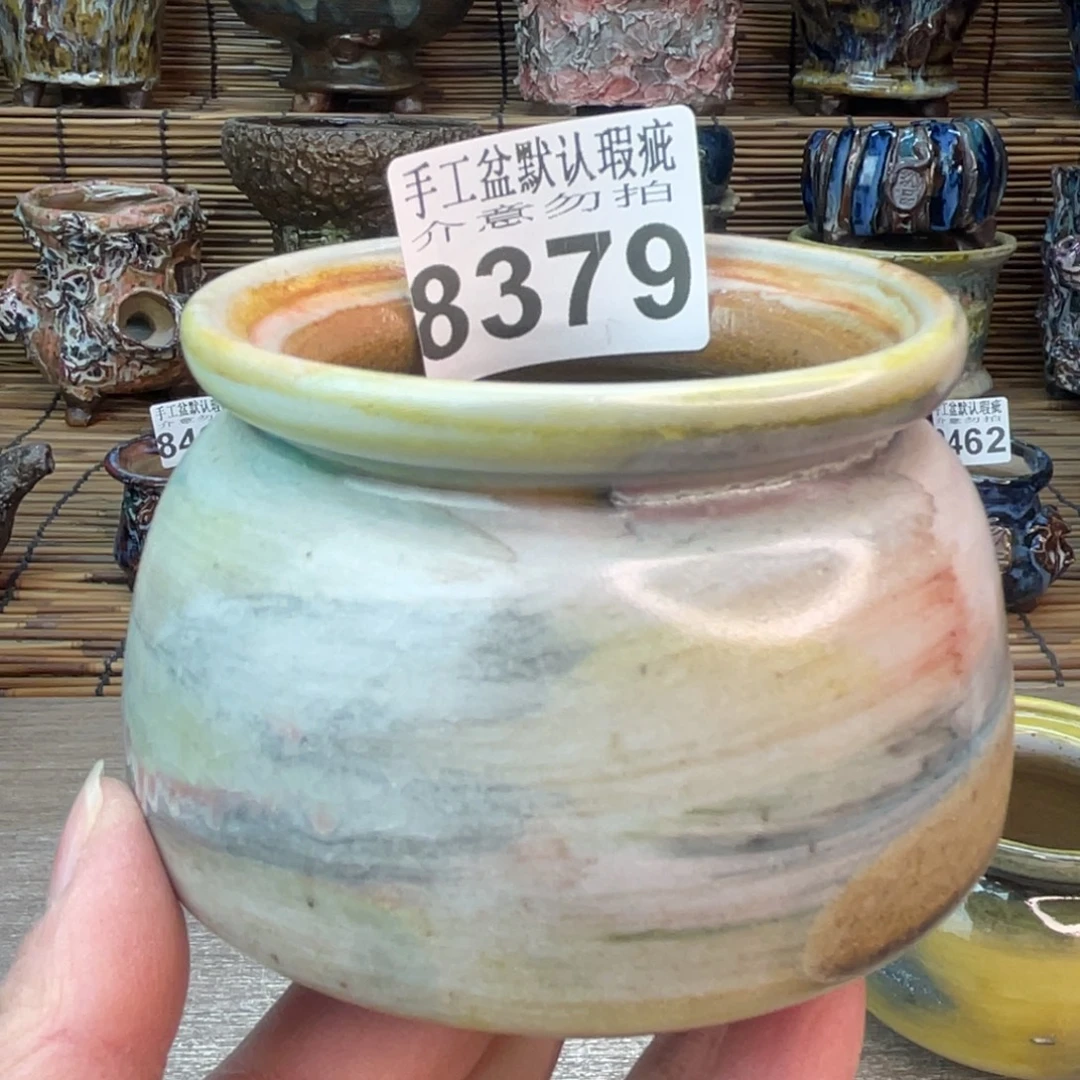 手工花盆默认瑕疵完美者勿拍