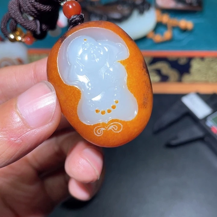 和田玉未镶嵌颈饰J