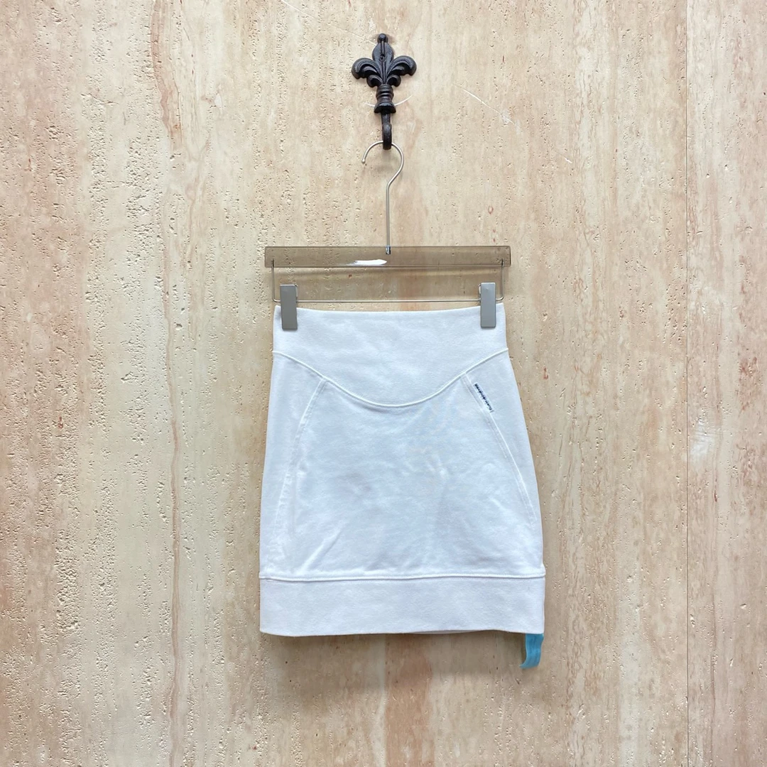 99新  Alexander Wang白色徽标logo半裙/xs码/99新/JM37100