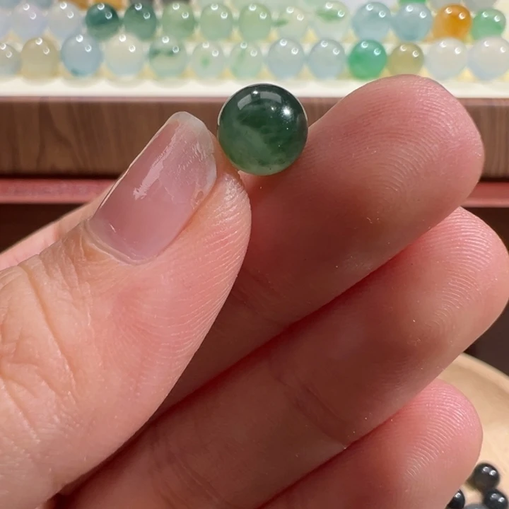 翡翠散珠天然缅甸翡翠A货7.3