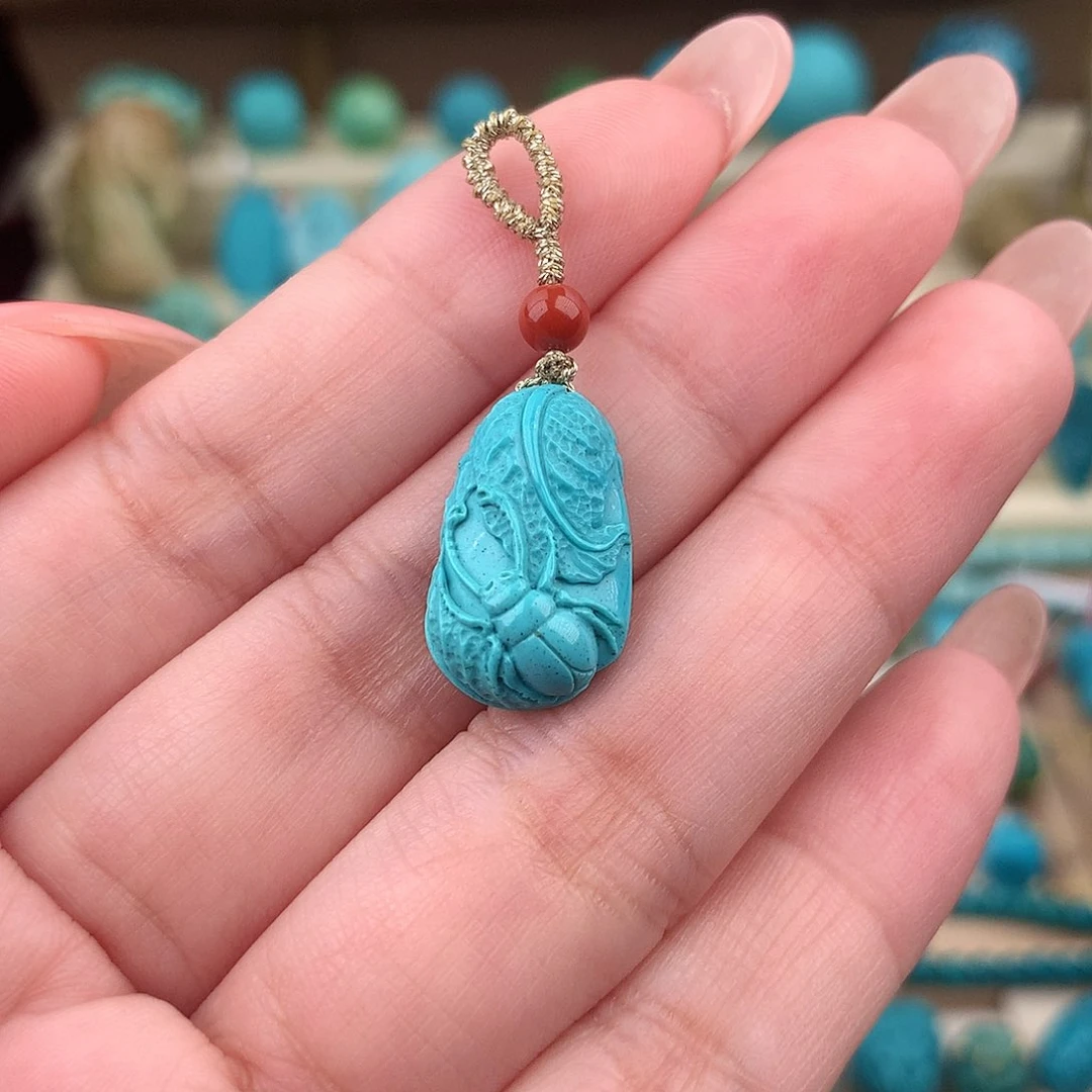 未镶嵌绿松石珠宝奇石