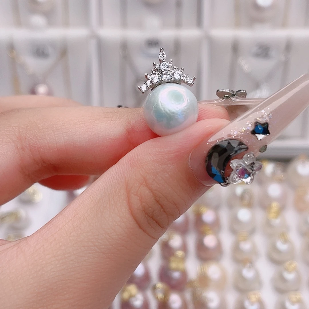 未镶嵌淡水珍珠吊坠(赠链)