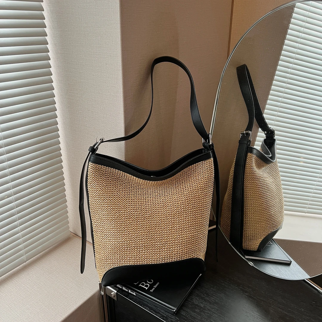 洋气马鞍包包包法式手提包2025新款韩系简约百搭编织包腋下包包