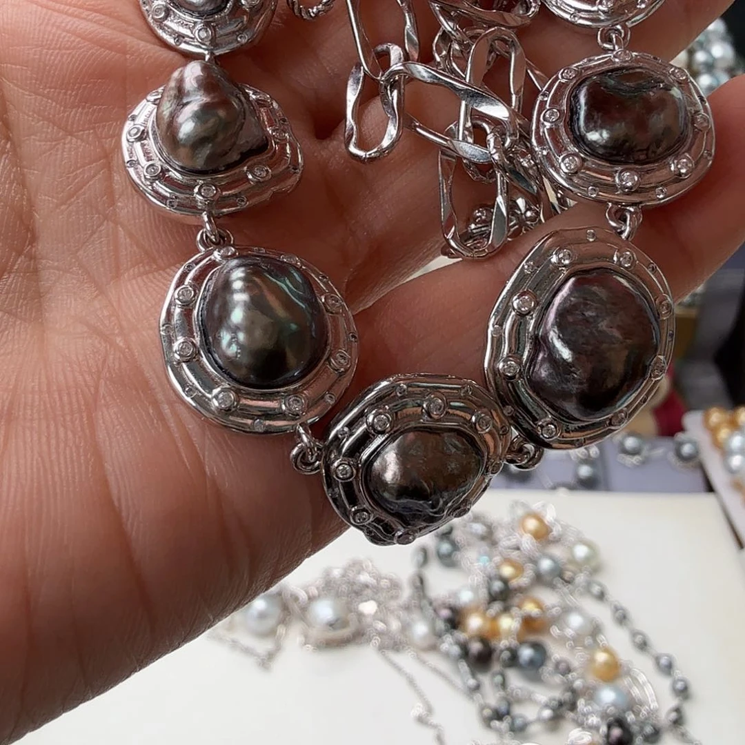 颈饰未镶嵌海水珍珠