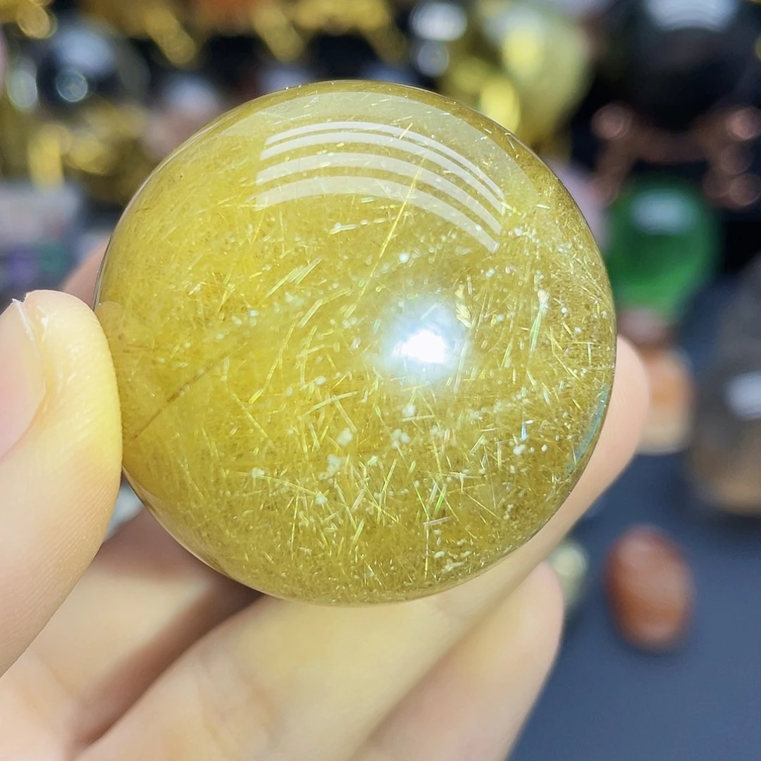 未镶嵌珠宝半成品水晶天然发晶38.3mm