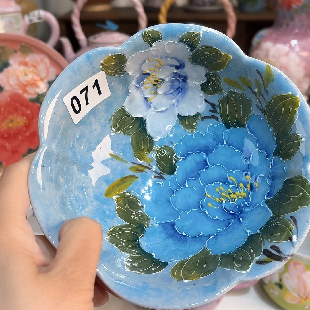 景德镇手绘高温釉下彩陶瓷茶具