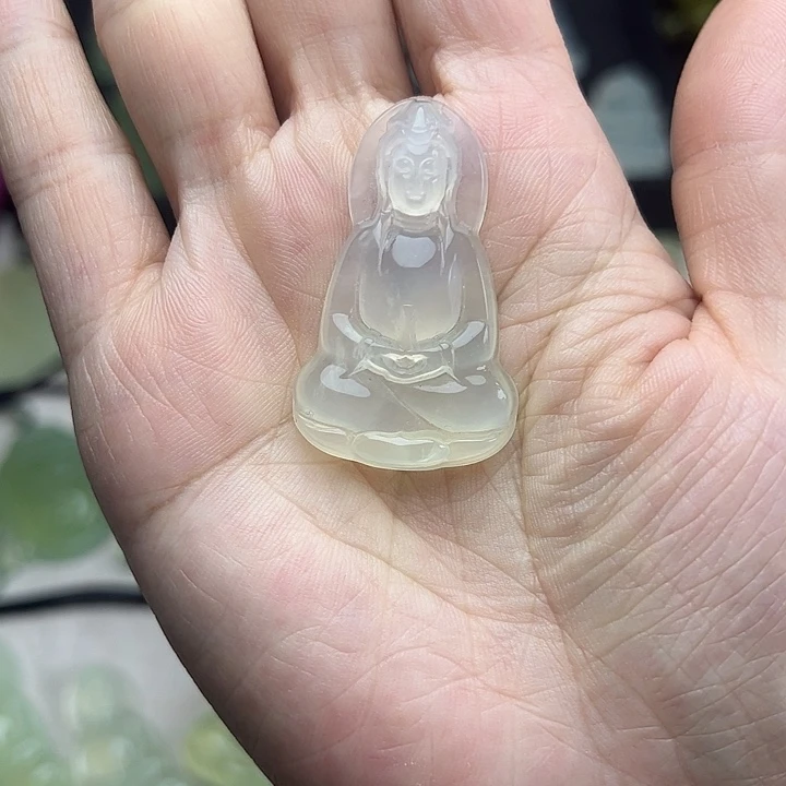 岫玉合金颈饰吊坠
