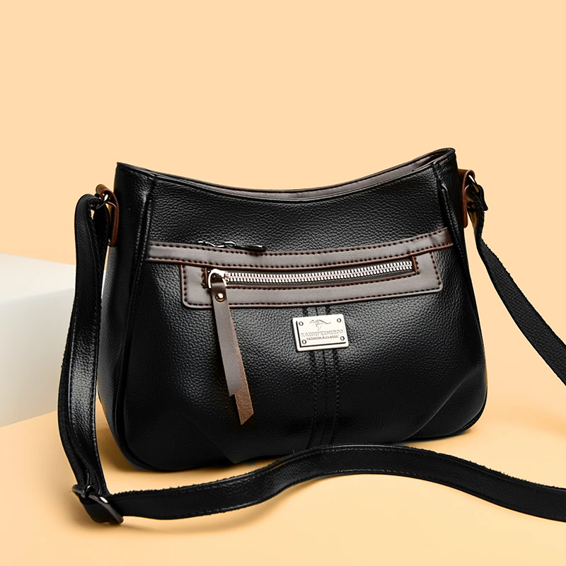 【高端妈妈包 | 夏款轻奢】拉链搭扣方形单肩耐磨斜挎包中老年出