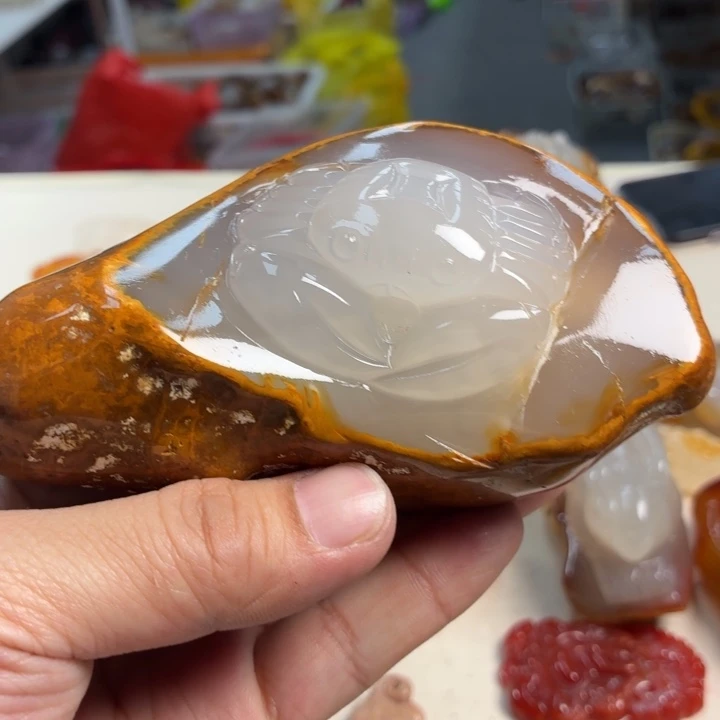 玛瑙/玉髓未镶嵌吊坠(不含链)