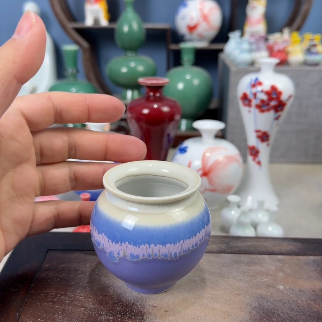 陶瓷手工小花器摆件