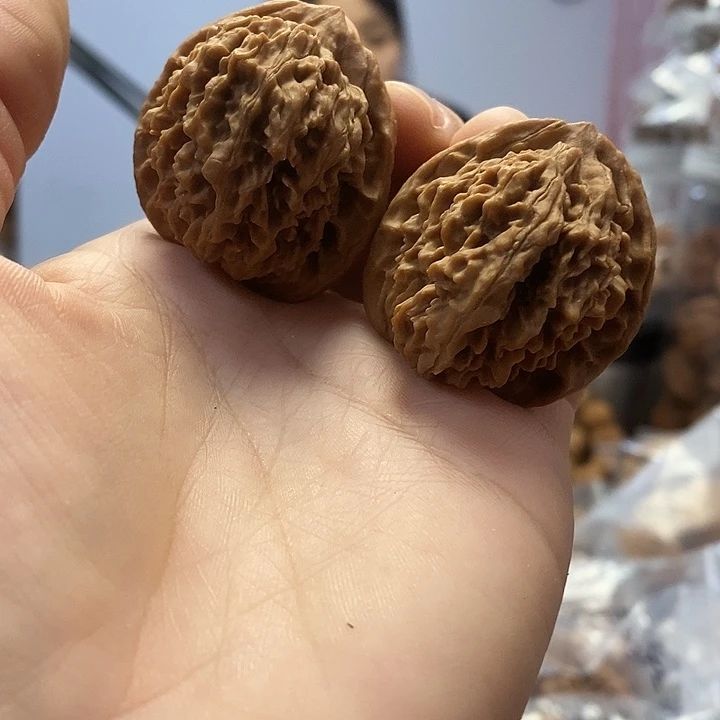 文玩核桃把件36小众皇冠蜡皮