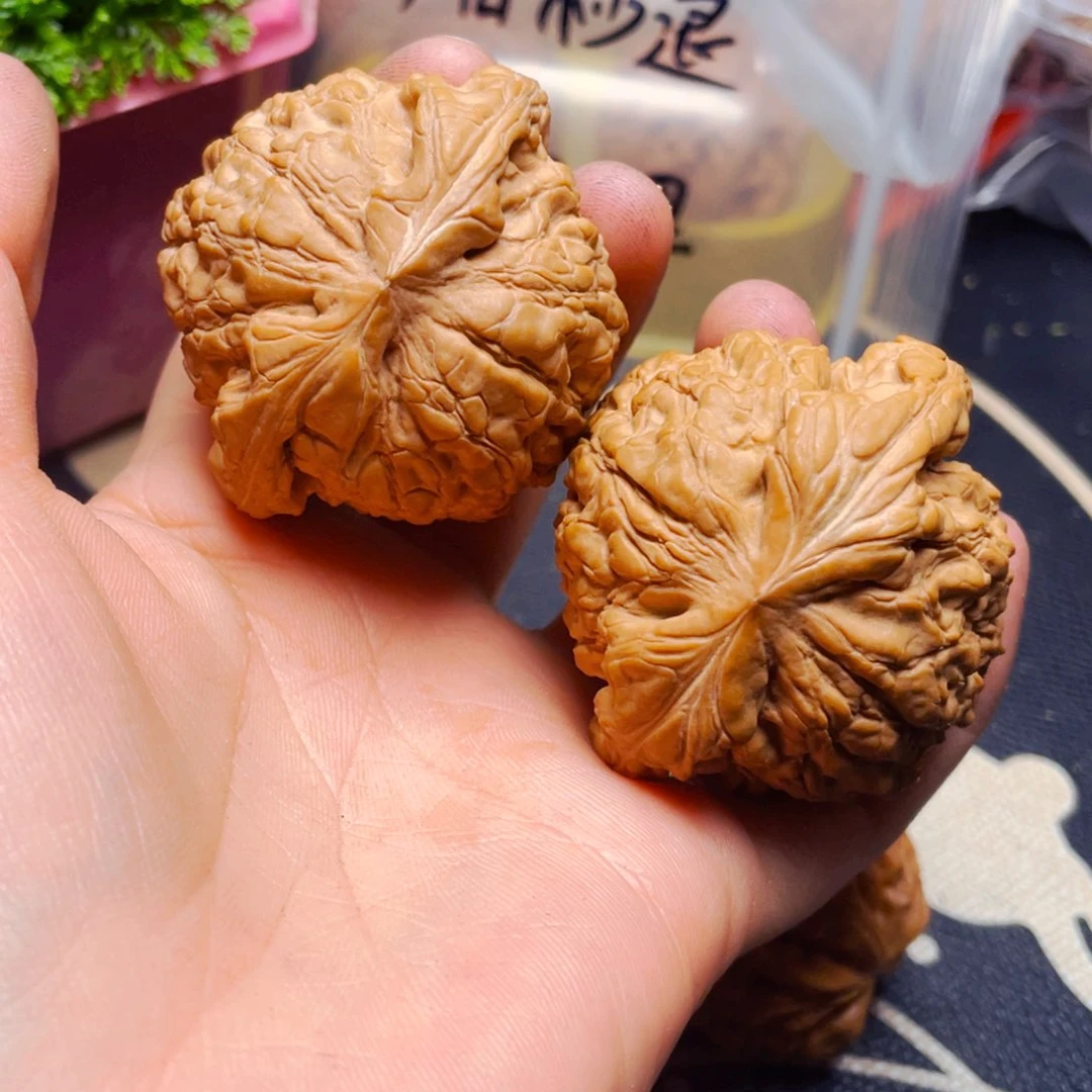 文玩核桃吊坠卡**特龙鼎一对
