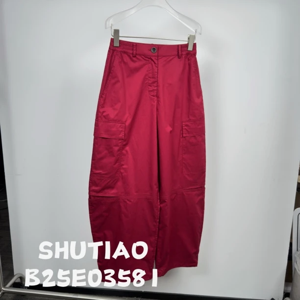 【SHUTIAO】2025夏季：新款小众设计款裤子B25E03581