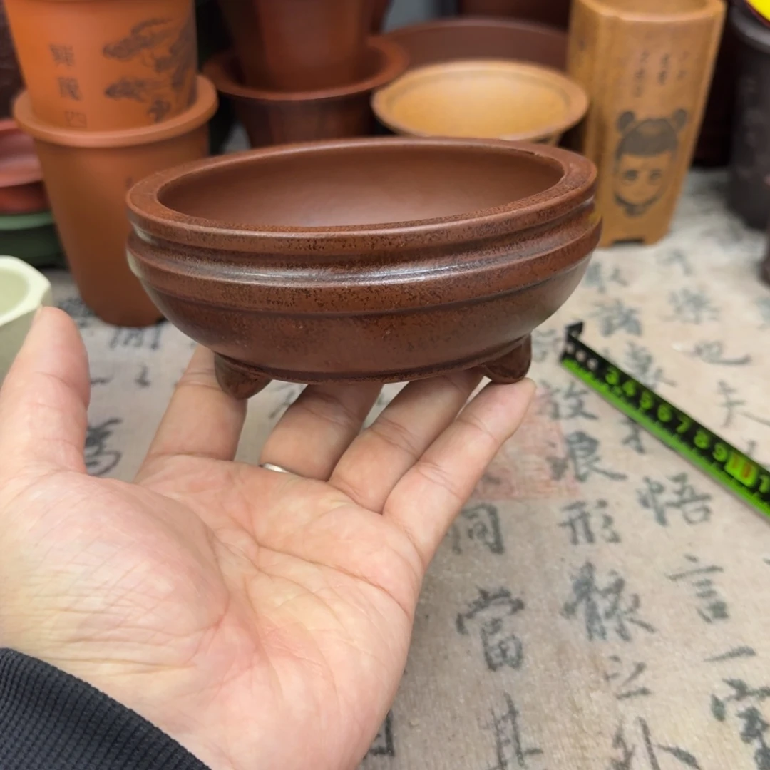 紫砂花盆宜兴紫砂正品11x4