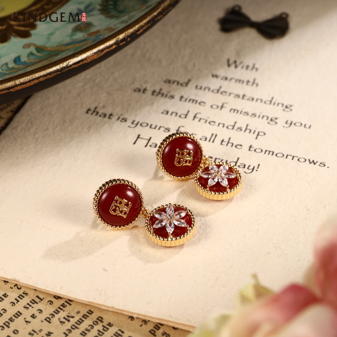 铜合金锆石耳饰 C-28820时尚百搭质感简约耳环耳饰