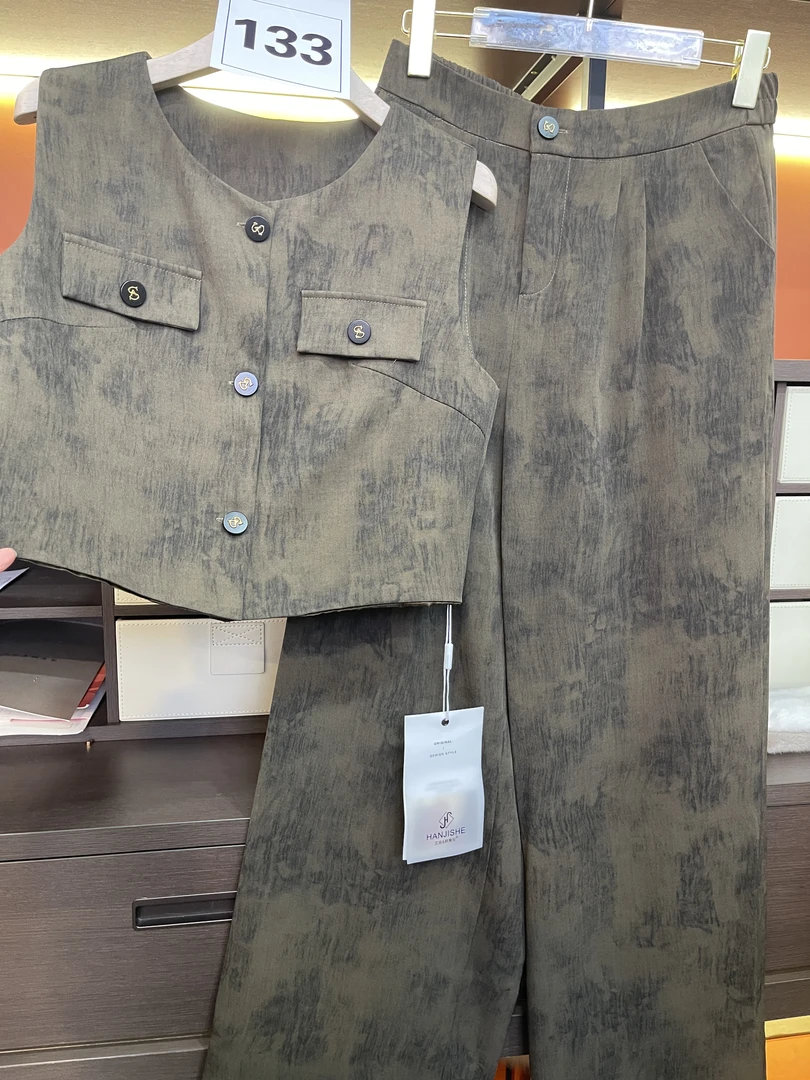 133春款时尚套装女宽松休闲洋气上衣宽松中年百搭外套