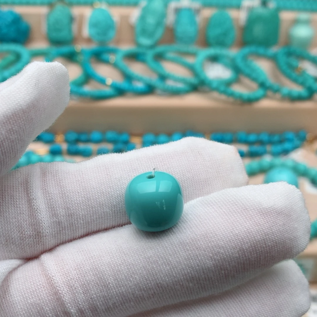 绿松石未镶嵌珠宝奇石13mm