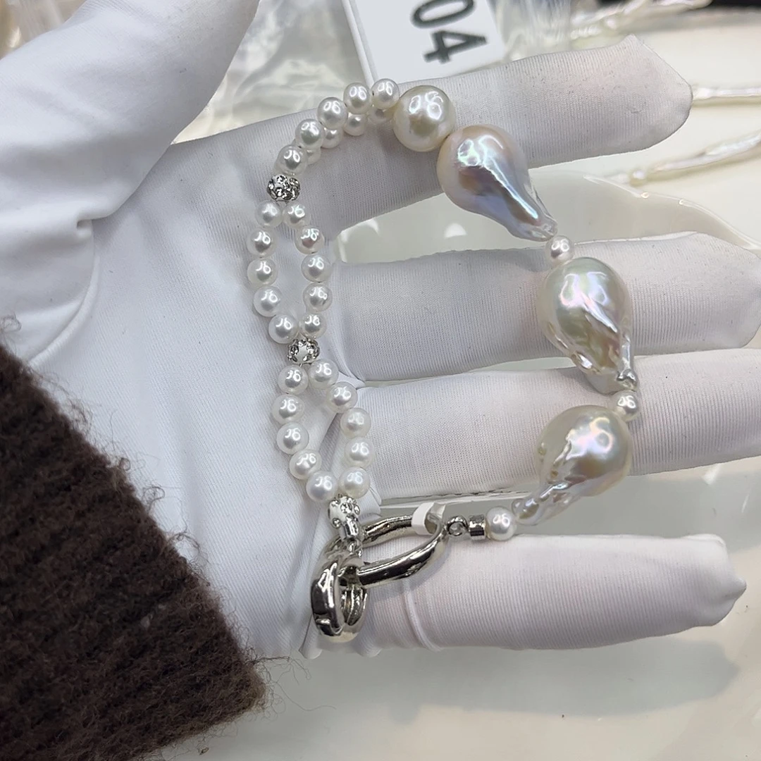 耳饰合金淡水珍珠