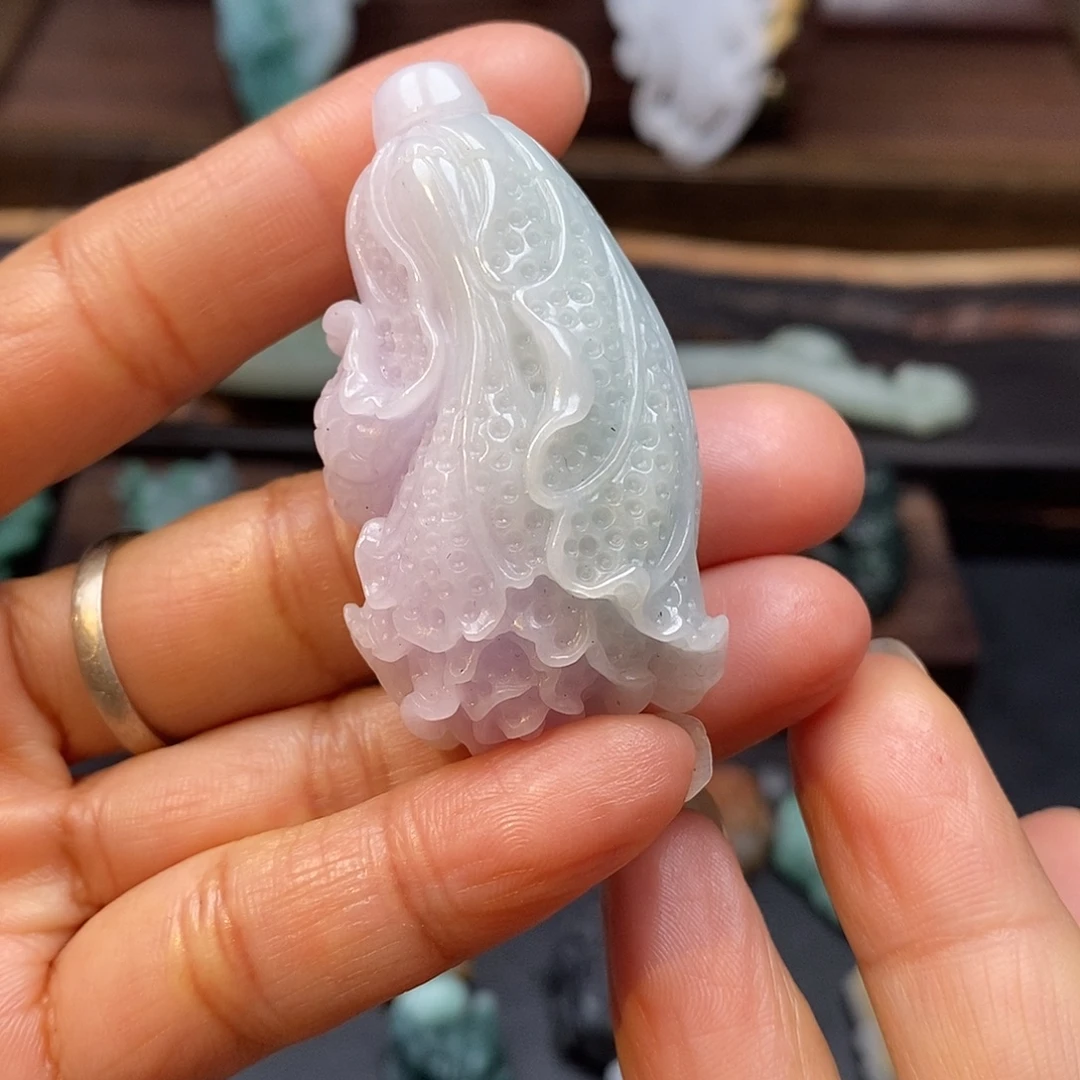 定制翡翠未镶嵌毛货抛光