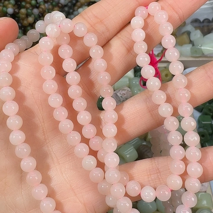 和田玉未镶嵌颈饰6mm