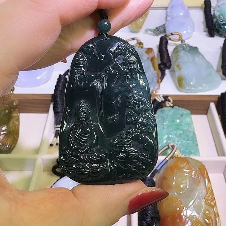 颈饰未镶嵌翡翠A货