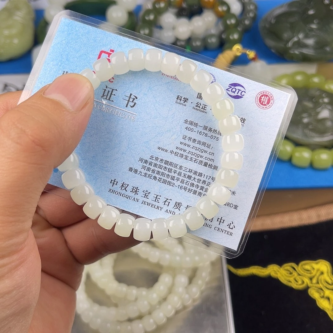 和田玉未镶嵌颈饰纯天然新疆和田玉于田白玉