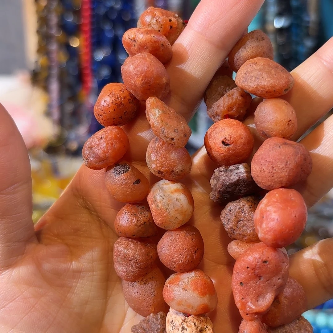 玛瑙/玉髓合金珠宝半成品红玛瑙一条