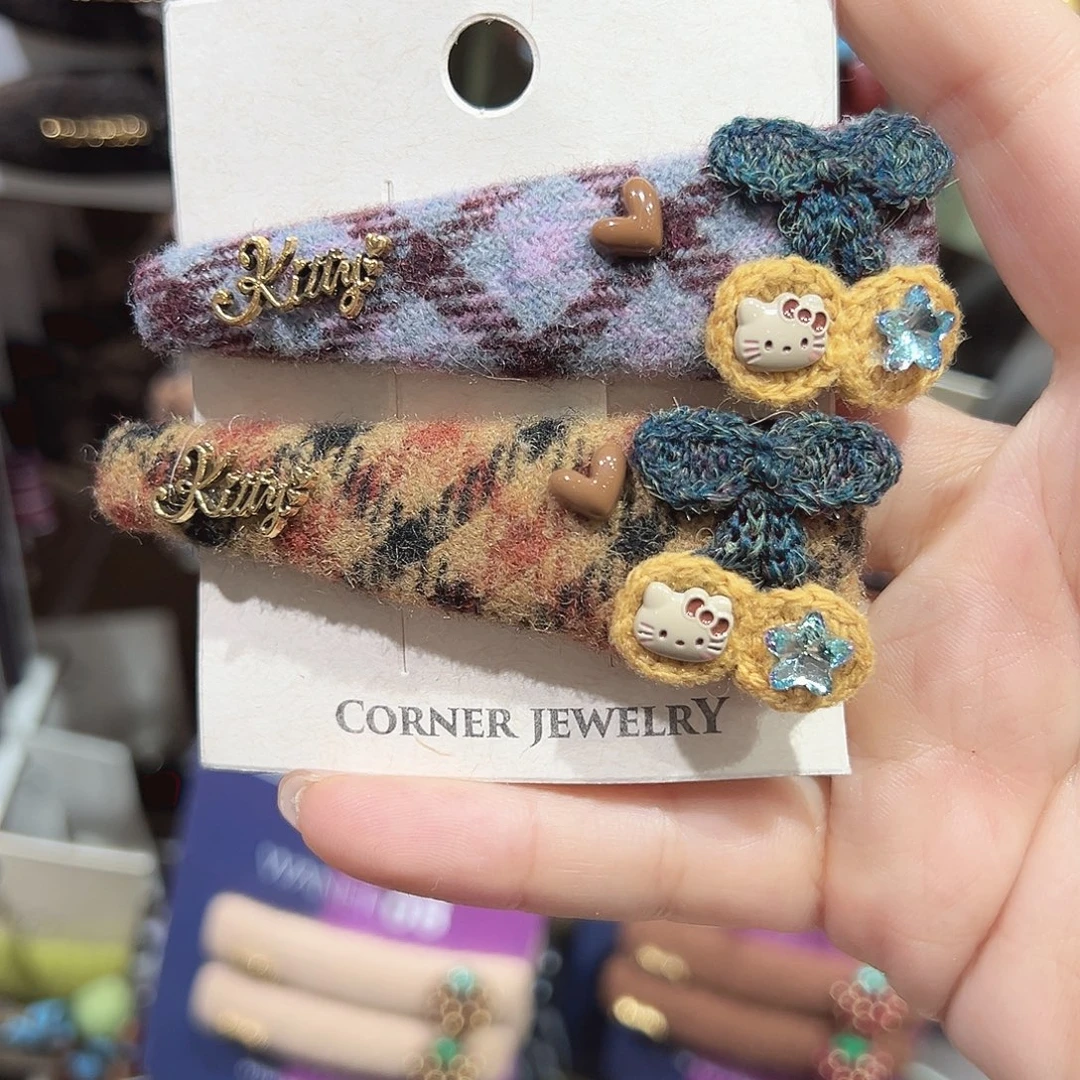 皮质铁合金Kt 拼色掰掰夹