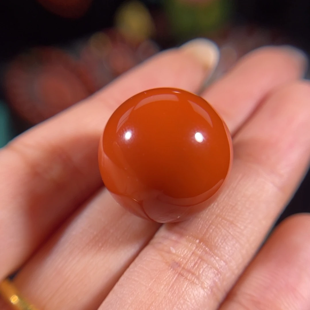 南红玛瑙未镶嵌圆珠20.1mm