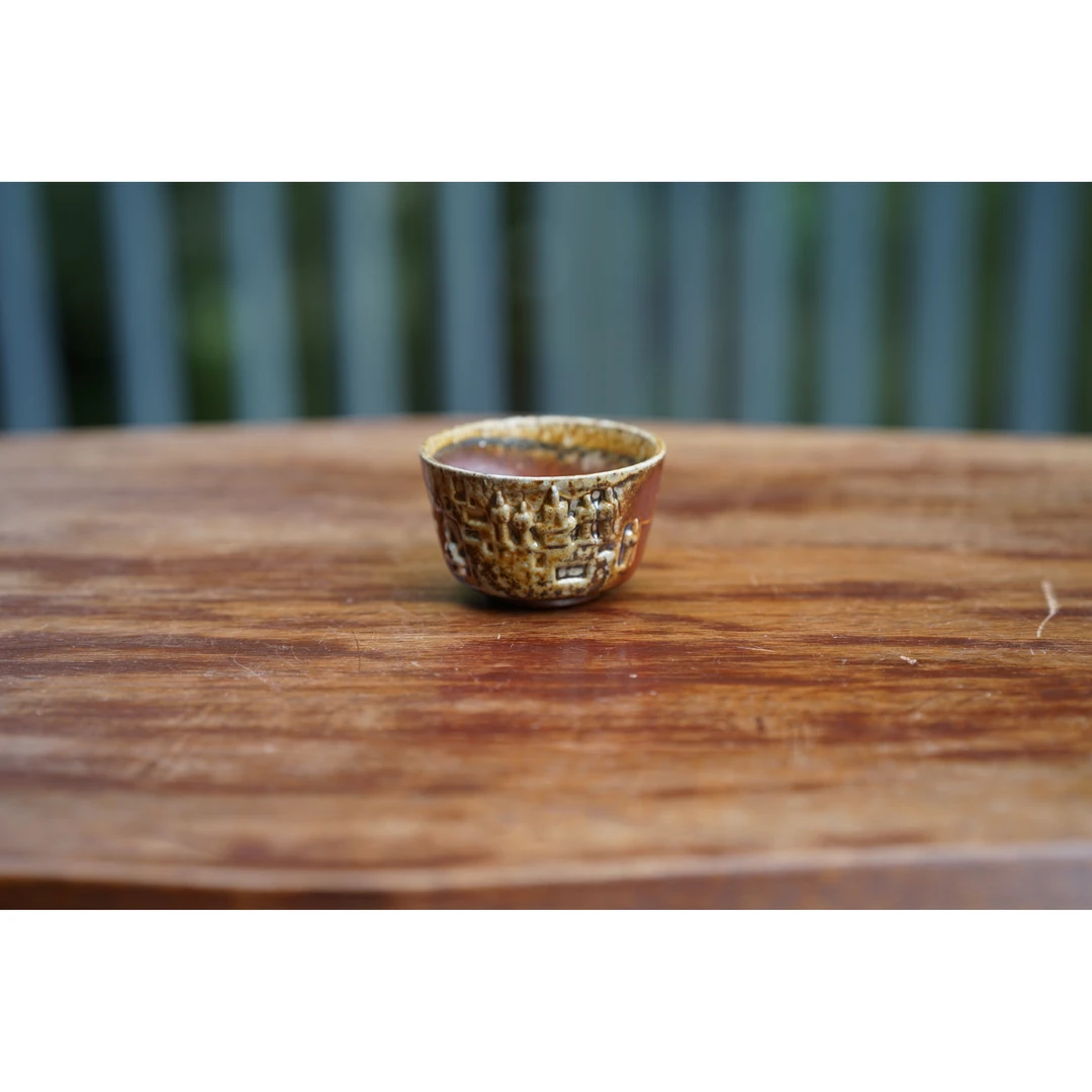 LXFSKCS手工石窟柴烧小圆杯（陶）