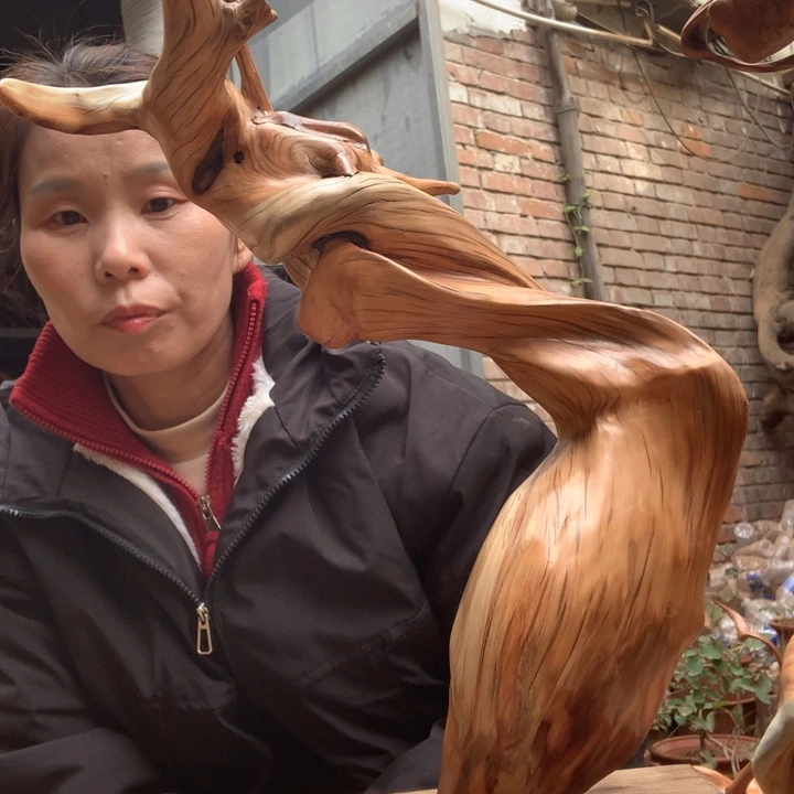 木太行风化木摆件