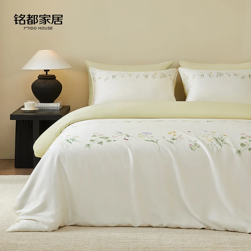 MIDOHOUSE「浮光」60支LFH新款凉感床单床笠四件套被套床品套件