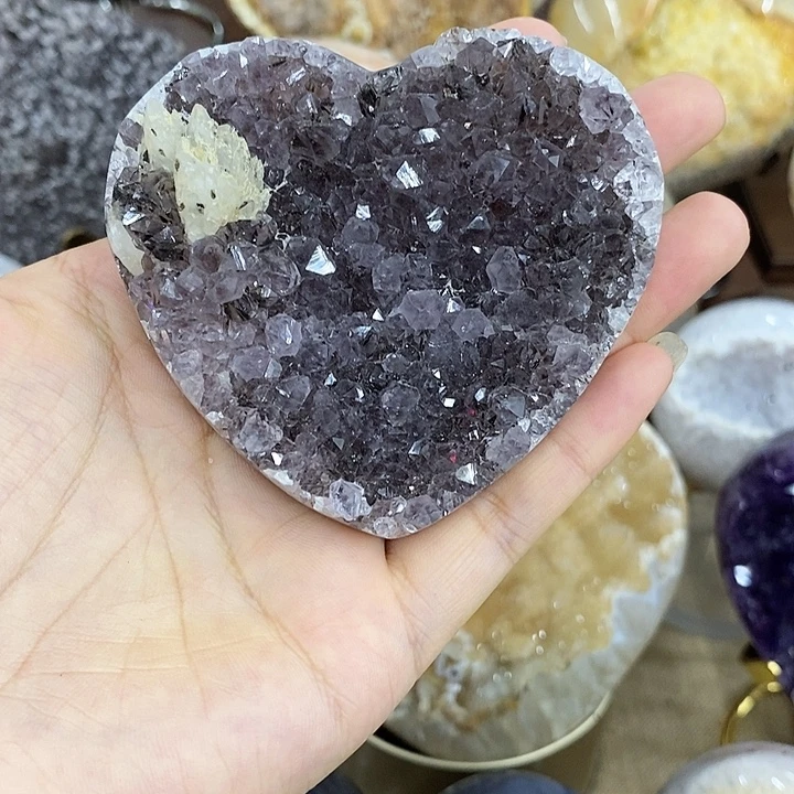 紫晶珠宝半成品未镶嵌