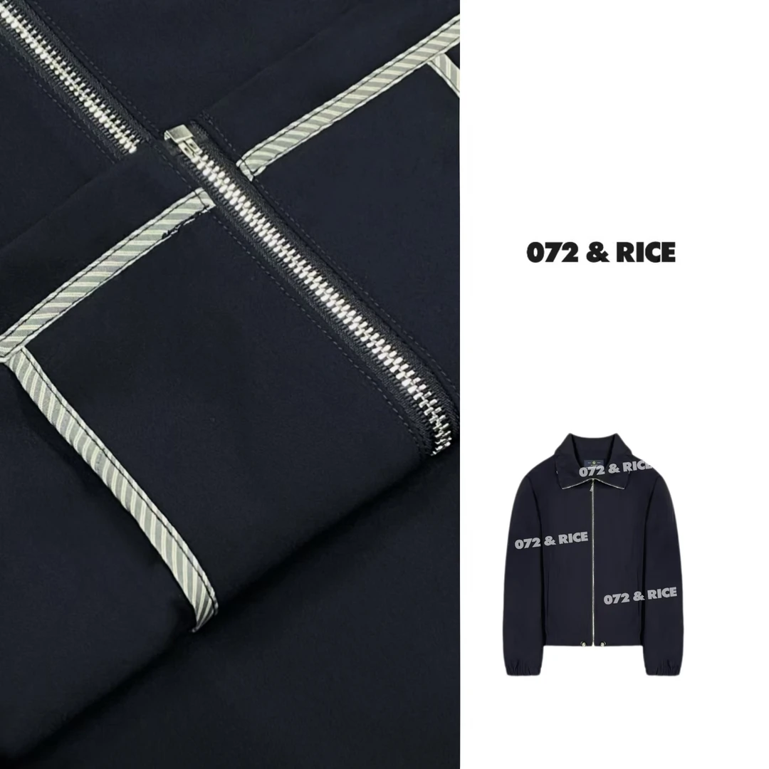 072 & RICE【爱尔兰】春季休闲翻领拉链长袖外套 A-32SRJ01