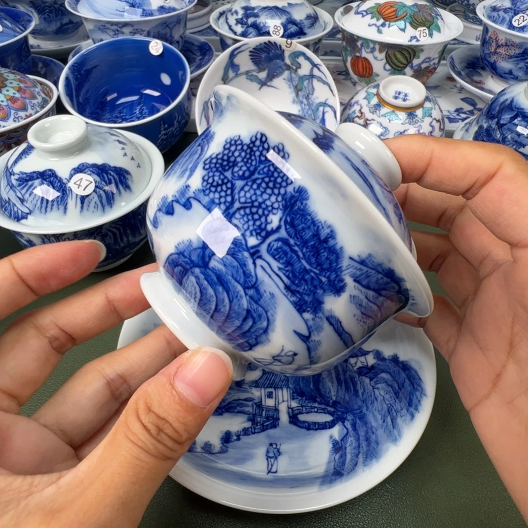 景德镇纯手工纯手绘茶具木木16