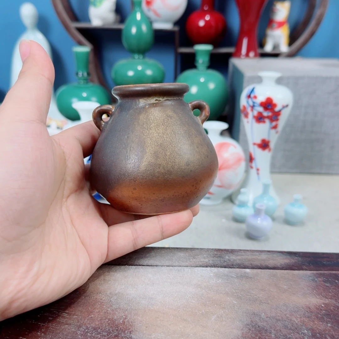 陶瓷手工小花器摆件