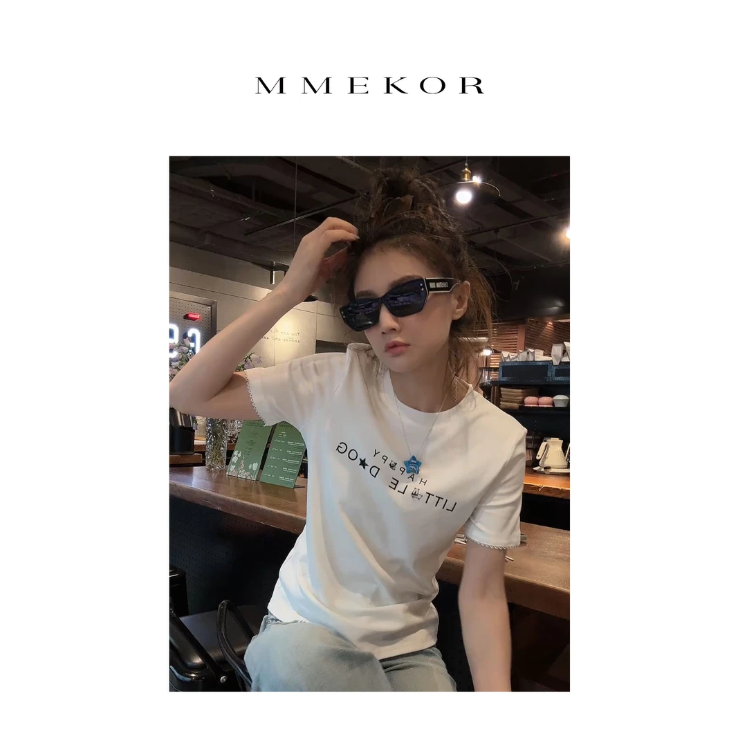 MMEKOR“快乐夏天”T恤  2025新款活力常青藤百搭短袖 89696