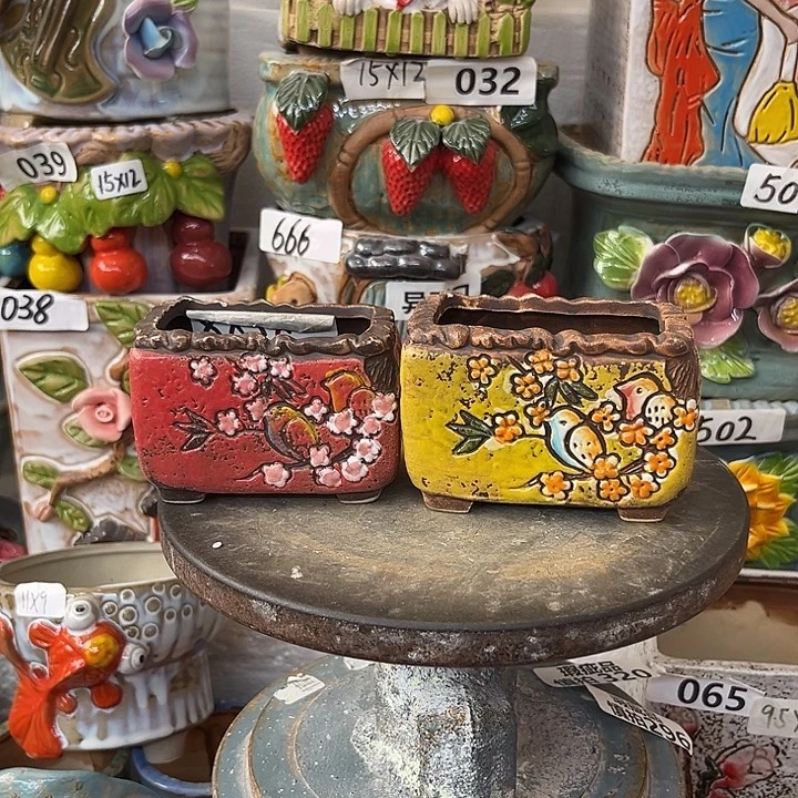 粗陶材质多肉花盆