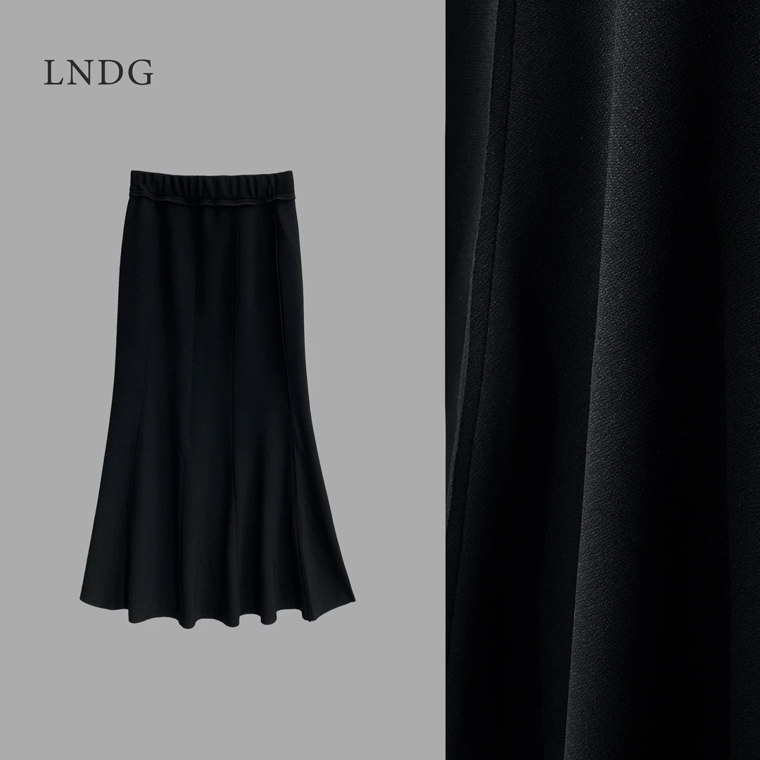 LNDG高端定制百搭时尚气质简约鱼尾半裙LNDG92522