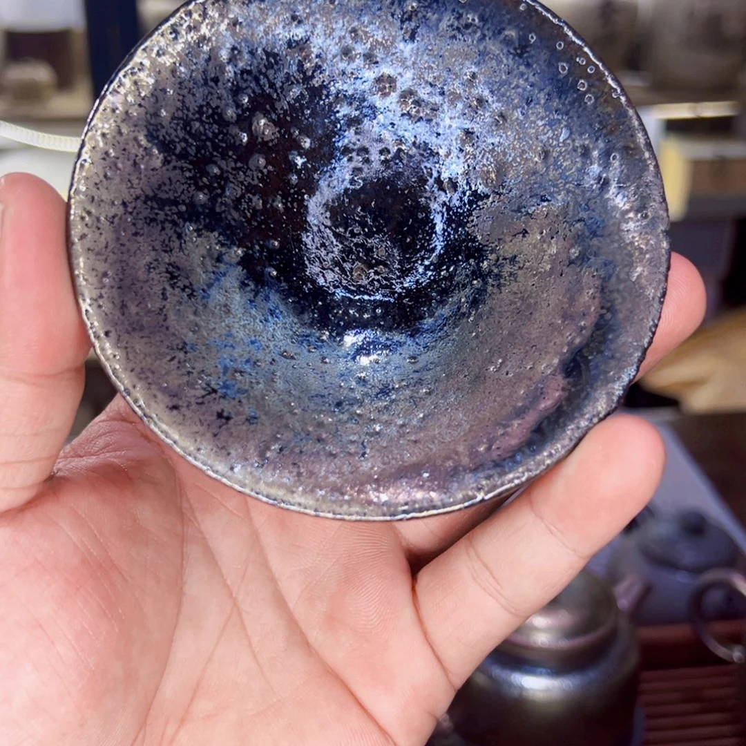 建水紫陶紫泥柴烧斗笠