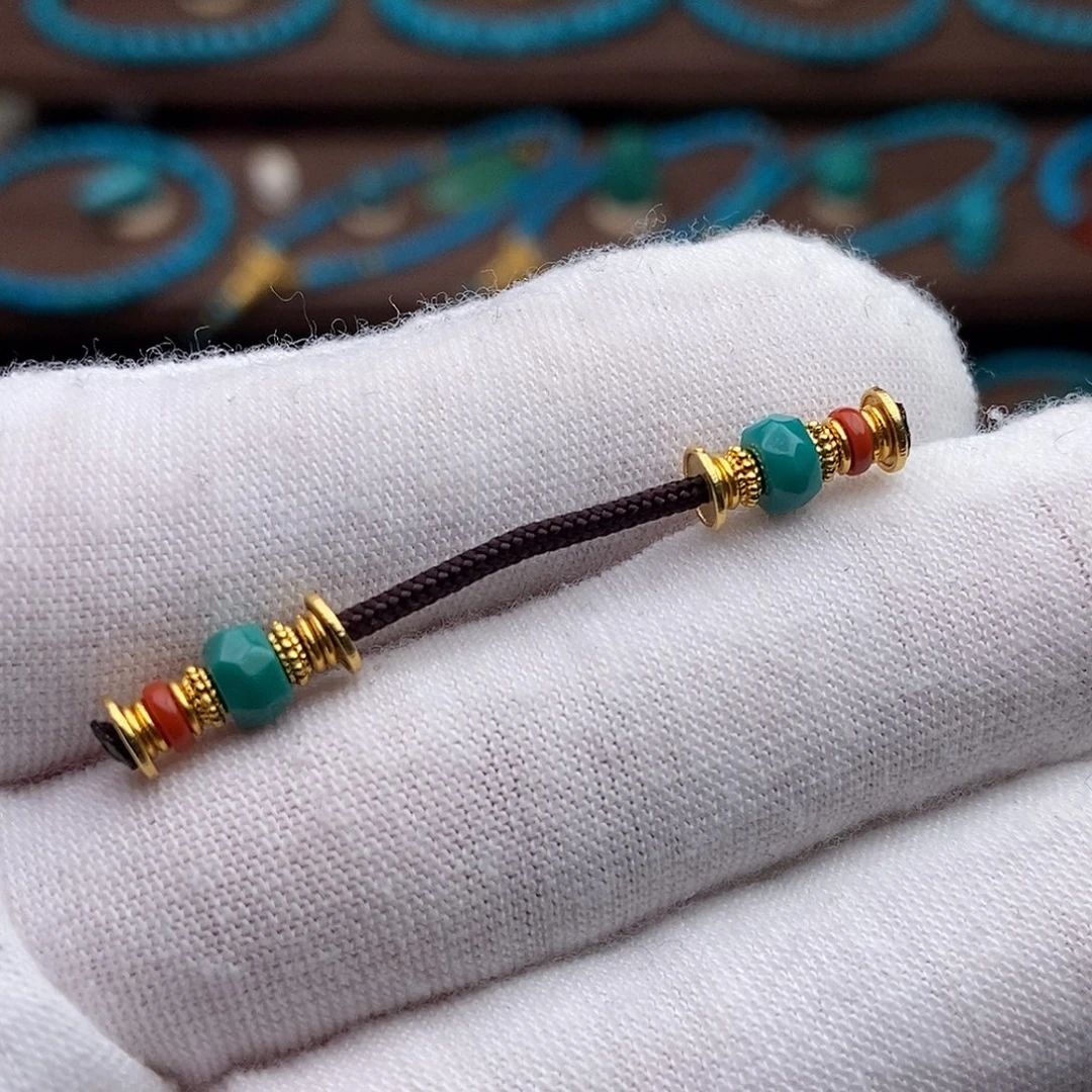 绿松石18K金镶嵌绿松石配饰