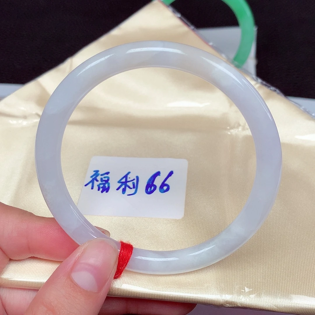翡翠未镶嵌手镯（圆镯）美人条57