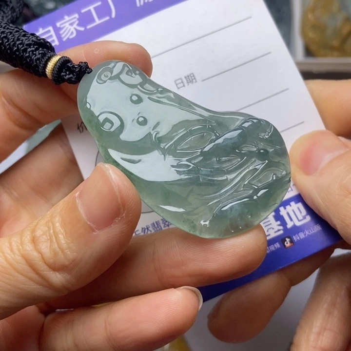 翡翠未镶嵌挂件翡翠
