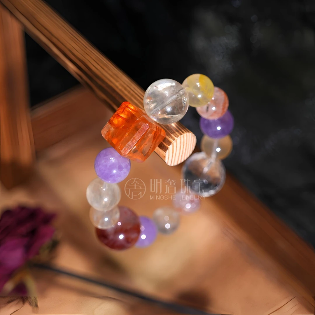 【多宝·幻彩灵韵】天然多宝水晶手链