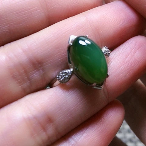 和田玉挂件银S925镶嵌