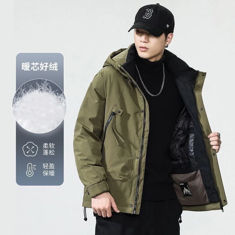 【清货价】派克硬冲冬季户外连帽极地极寒滑雪服休闲硬壳面料YR35