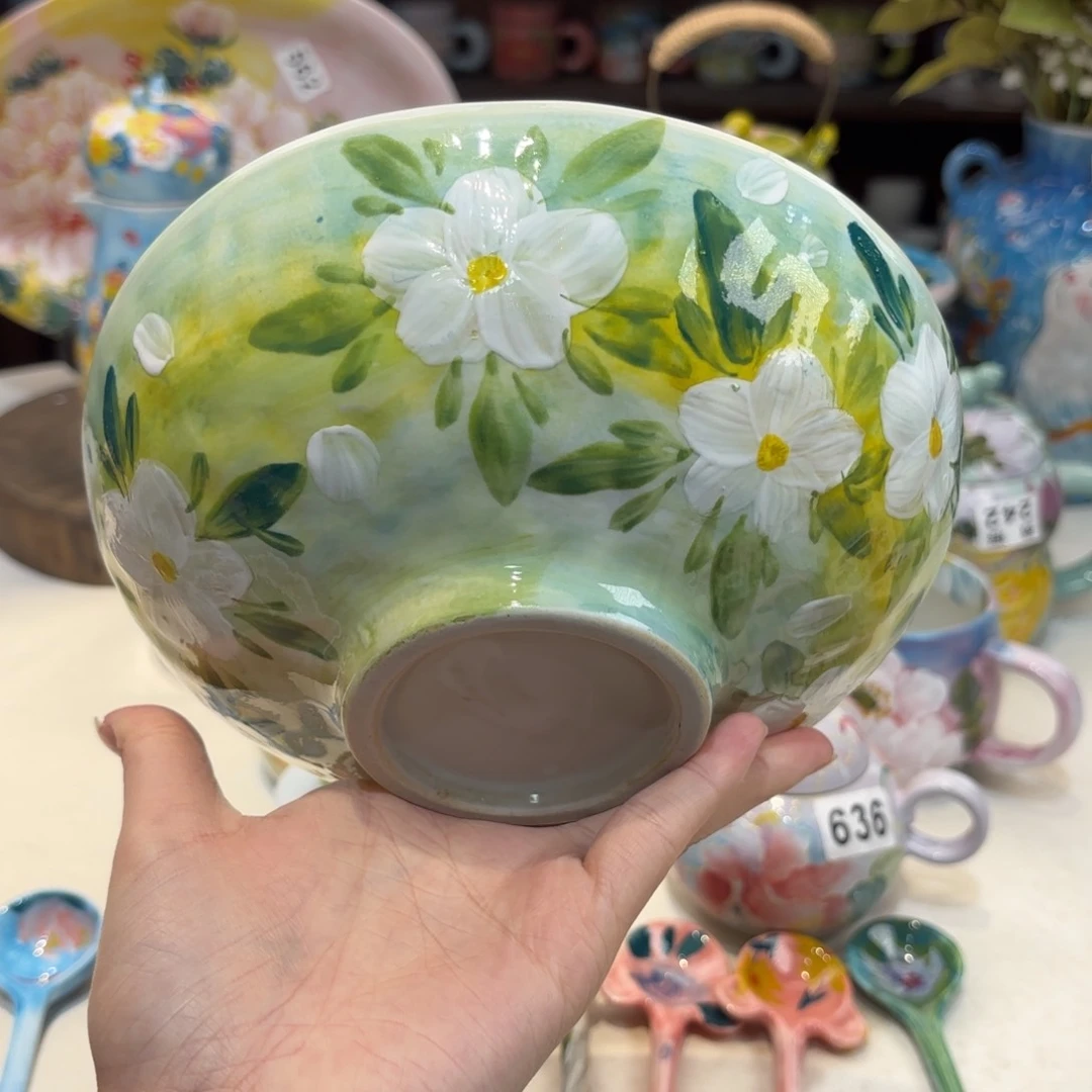 景德镇手绘高温釉下彩陶瓷茶具