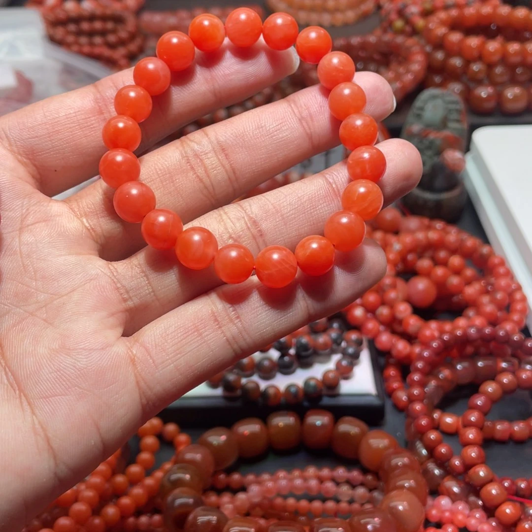 南红玛瑙手链未镶嵌