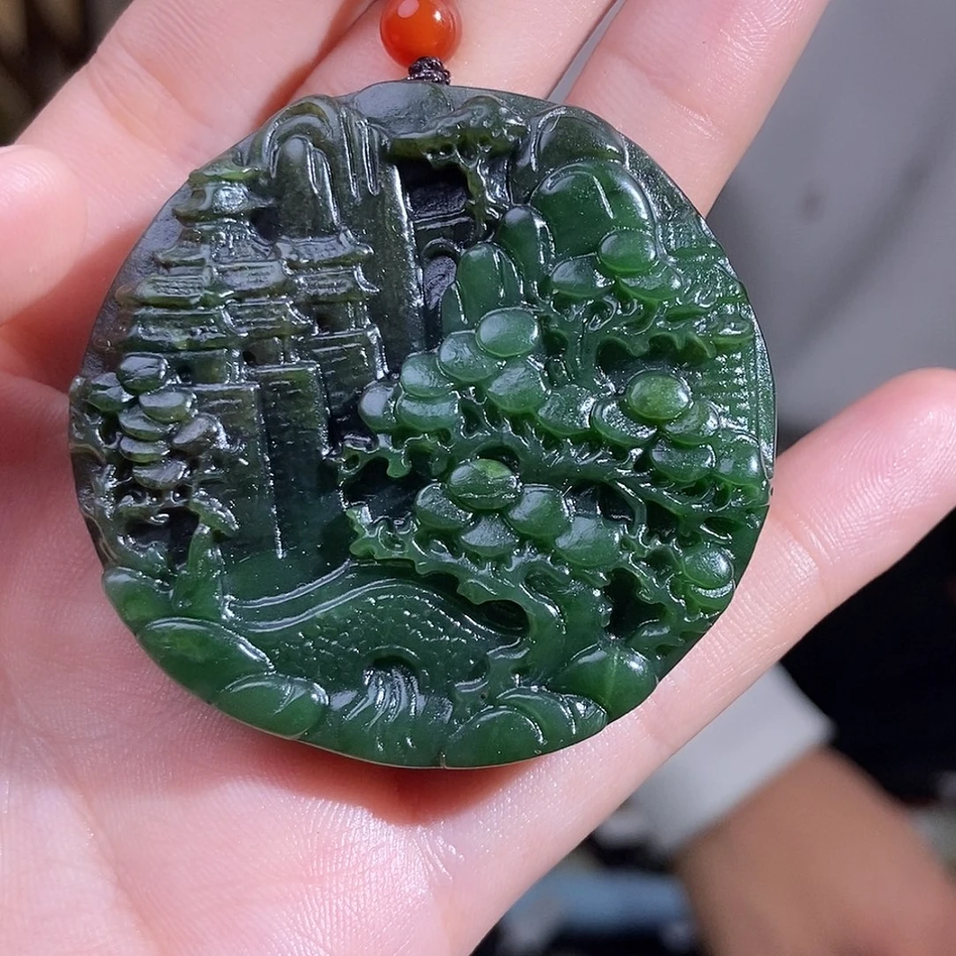 和田玉未镶嵌颈饰